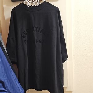 Fear of God Mens  Black Short Sleeve Tee